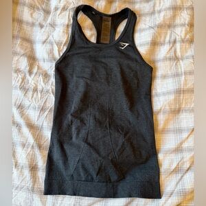 Gymshark Black Seamless Racerback Performance Tank